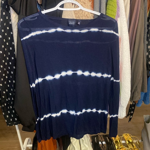 Saks Fifth Avenue Tie Dye Small Blouse - Picture 1 of 2